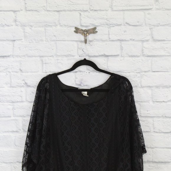 ULTRA PINK Lace Flowing Top Shirt Blouse Size 2X - Picture 2 of 8